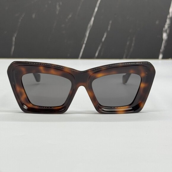 NEW LOEWE LW40145F 52A WOMEN SUNGLASSES HAVANA CAT EYE LOEWE EYEWEAR main image 7